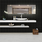 Revestimento para Parede Interna Brilhante Borda Reta Cube Nero ART58957 33x60cm Embramaco