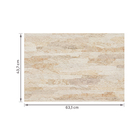 Revestimento Interno Acetinado Borda Reta 43,7x63,1cm Filetado Bege Ceusa