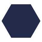 Revestimento para Parede Interna Acetinado Hexa Blue 22,8x22,8cm (11,4x11,4cm Medida Vértice) Ceral