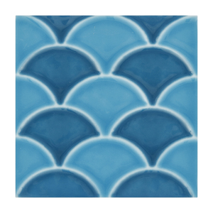 Revestimento Para Piscina Ceramica Geomarine Shell Azul 19x19cm Eliane Leroy Merlin