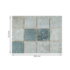 Revestimento para Piscina Esmaltado Java Lago Borda Arredondada Bold Verde 31,2x39,1cm Eliane