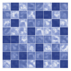 Revestimento para Piscina Esmaltado Java Mix Borda Reta Azul 58x58cm Pamesa