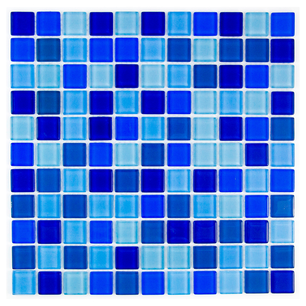 Revestimento para Piscina Esmaltado Mescla Palm Beach Borda Arredondada 2,5x2,5cm Van Gogh