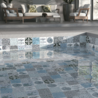 Revestimento para Piscina Cerâmica Shell Concha Mono Azul 20x20cm Eliane