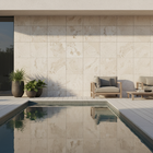 Revestimento Placa Cimentícia Rústica 90x90 - Toscana Fendi