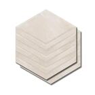 Revestimento Porcelanato Hexagonal 17,4x17,4cm Caixa 0,26cm²