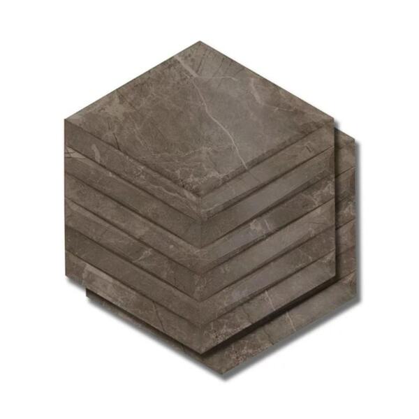 Revestimento Porcelanato Hexagonal 17,5x17,5cm Caixa 0,26m² P