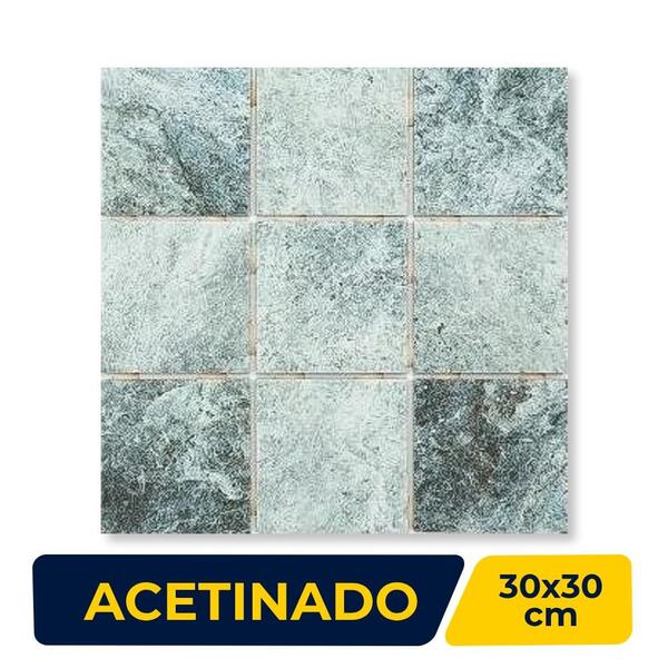 Revestimento Porcelanato Pastilha 10x10cm Caixa 1,40m² Atlas Fiji