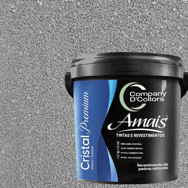 Revestimento Premium Pedras Naturais - Nanquim 23kg Cristal A
