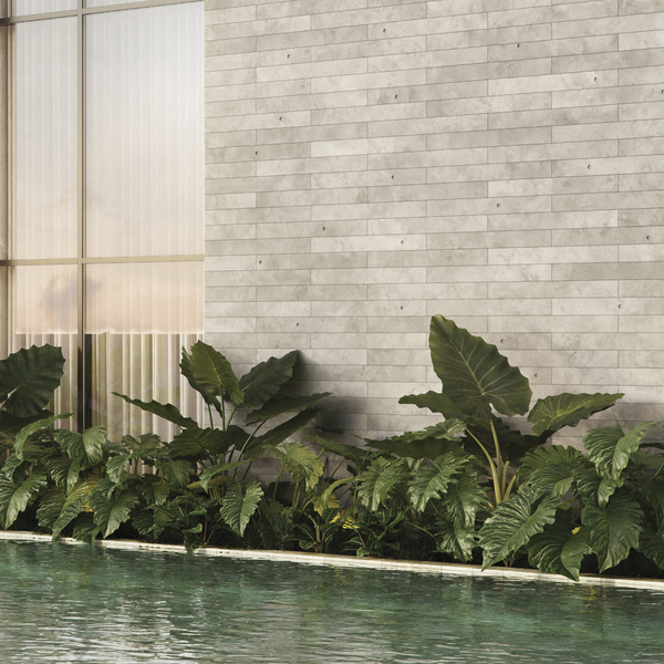 Revestimento Ripa Cimentícia Lisa 12x100cm Artesano