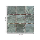 Revestimento Esmaltado Sancho Green Borda Arredondada 10x10cm Grupo Ceral