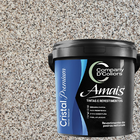 Revestimento Textura Pedras Naturais - Café Branco 23kg Crist