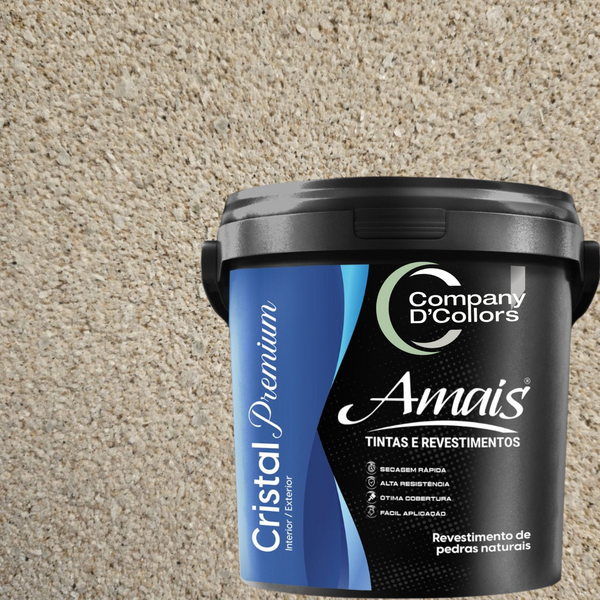 Revestimento Textura Pedras Naturais - Dubai 23kg Cristal Ama