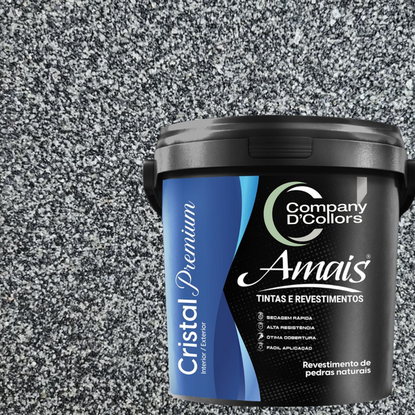 Revestimento Textura Pedras Naturais - Turmalina Preta 23kg C