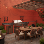 Revestimento Tijolinho Brick Urban Haus - Rosso Soft M²