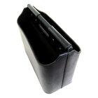 Revisteiro 2 Compartimentos Em Couro Preto 36x28,5x17cm Btc