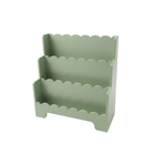 Revisteiro de MDF com 3 Prateleiras Verde Doce Infncia 65x60x30cm 6kg Leiturinha Agardi