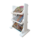 Revisteiro De Piso Chão Porta Revistas Livros Jornal Branco L