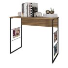 Revisteiro Recepção Steel 90,6cm  Preto/mel