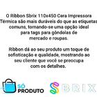 Ribbon Sbrix 110x450 Cera Impressora Térmica