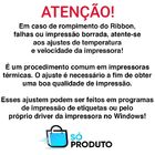 Ribbon Sóproduto 110x450 Cera Impressora Térmica 6 Unidades