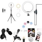 Ring Light 12" Com Tripé Regulável De 1,5m + Microfone Portát