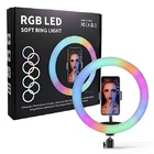 Ring Light De 12 Polegadas Rgb Com Tripé Ajustável 1,6m Para