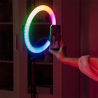 Ring Light De 12 Polegadas Rgb Com Tripé Ajustável 1,6m Para