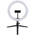 Ring Light De Mesa 26cm Com Tripé De 20cm E Suporte Para Celu