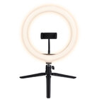 Ring Light De Mesa 26cm Com Tripé De 20cm E Suporte Para Celu