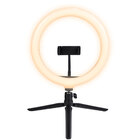 Ring Light De Mesa 26cm Com Tripé De 20cm E Suporte Para Celu