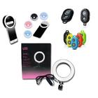 Ring Light De Mesa 6" + Tripé De 16cm + Mini Ring Light Para