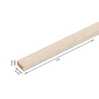Ripa de Madeira Eucalipto Aplainada Natural 2x1x100cm Massol