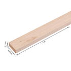 Ripa de Madeira Eucalipto Marrom 2,1x4,8x100cm Madvei