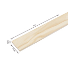 Ripa de Madeira Pinus Natural 1x7x100cm Madeiras Lega