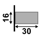 Ripa Poliestireno Fendi Santa Luzia - 2,8mx03cmx16mm (2 Uni)