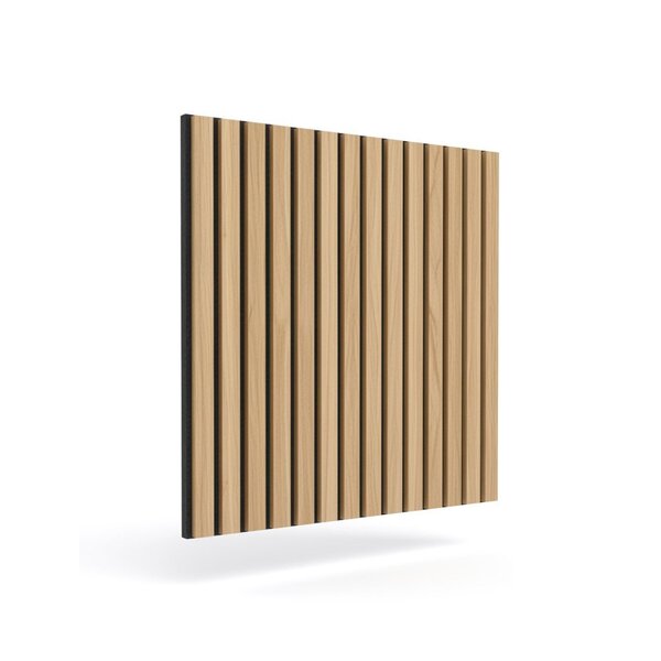 Ripado Acústico De Madeira Mdf Clara Com Base De Poliuretano Antiruído ...