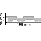 Ripado Poliest Cumaru 280cmx105mmx15mm Santa Luzia