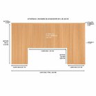 Ripas Para Cabeceira De Cama Casal/queen/king 240cm  Freijó