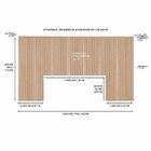 Ripas Para Cabeceira De Cama Casal/queen/king 240cm  Roble Na