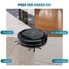 Robô Aspirador De Pó Fast Clean Easy Mondial Rb-08 Preto Bivo