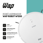 Robô Aspirador de Pó W1000 32W Bivolt Wap