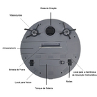 Robo Aspirador Inteligente Passa Pano Varre Anti Queda Colisa