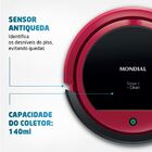 Robô Aspirador Mondial Rb-07 Vermelho E Preto 110v/220v