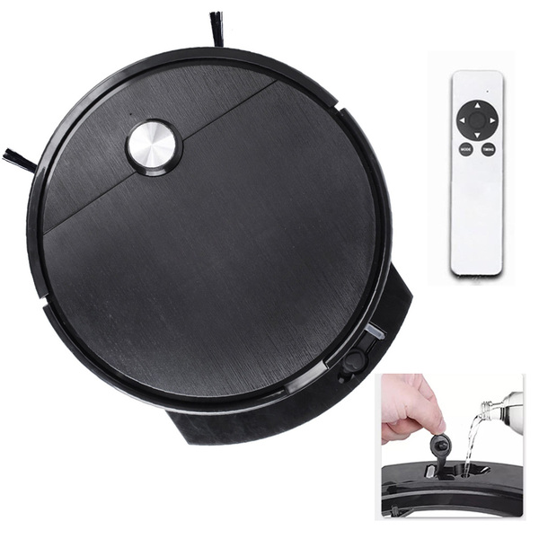 Robo Aspirador Passa Pano Umido Seco Mop Varre Faxina Luz Ult