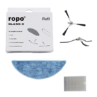 Robô Aspirador Ropo Glass 3 + Kit Refil Bivolt