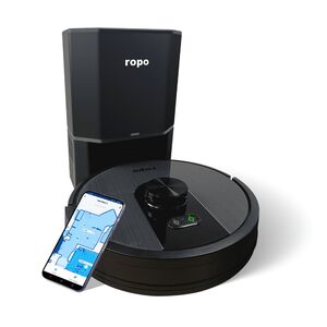 Foto de Robô Aspirador Ropo Glass 4 Pro Preto 220v