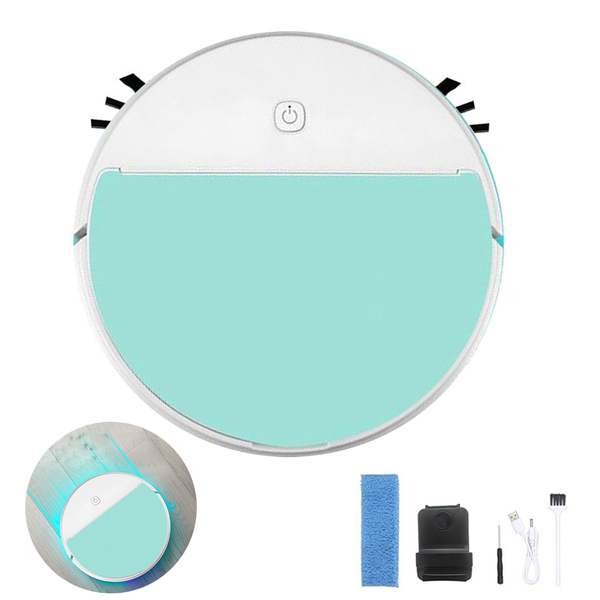 Robo Passa Pano Aspirador Varre Luz Ultravioleta Sensor Obsta