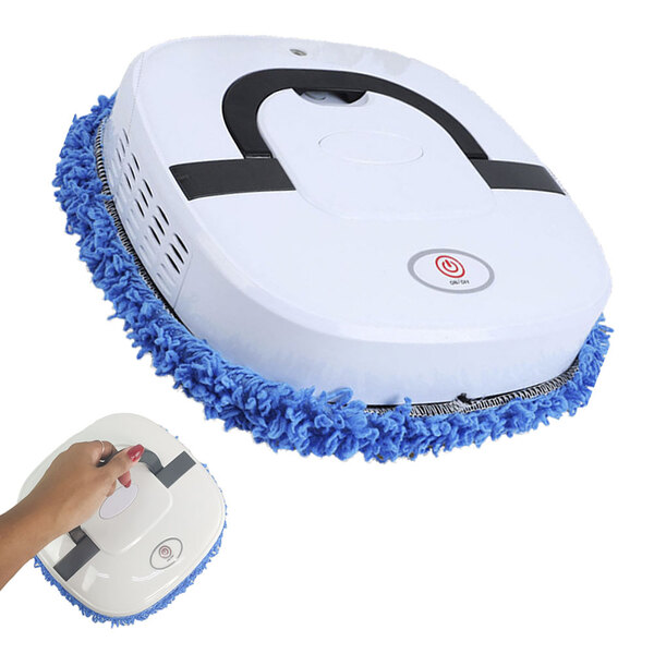Robo Passa Pano Mop Inteligente Umido Seco Umidificador Baixo