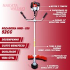 Roçadeira 52cc Nakata Wasaki - Sanre Brasil